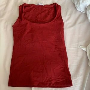 Zara basic wide strap tank top